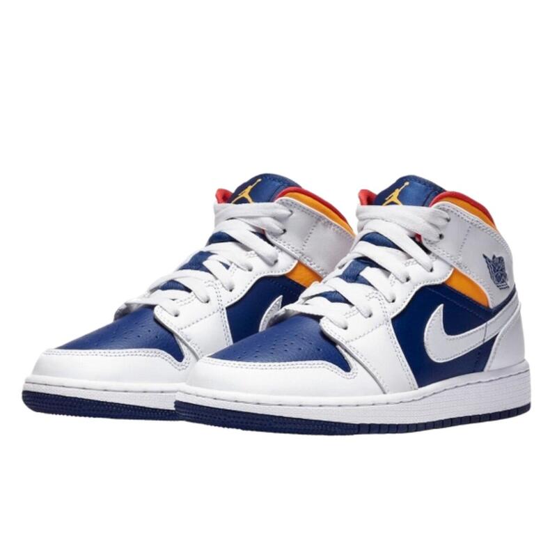 1 Mid White Laser Orange Deep Royal Blue