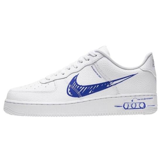 Zapatillas Air Force 1 Sketch White Royal