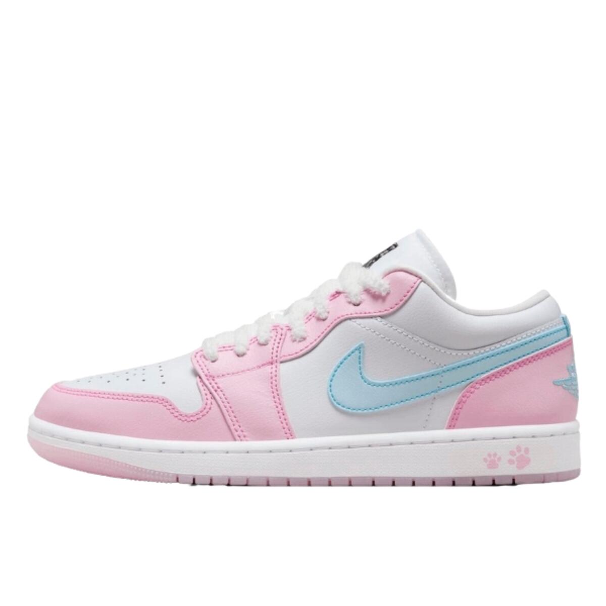 JORDAN Schuhe  1 Low SE Paw Print Pink Foam