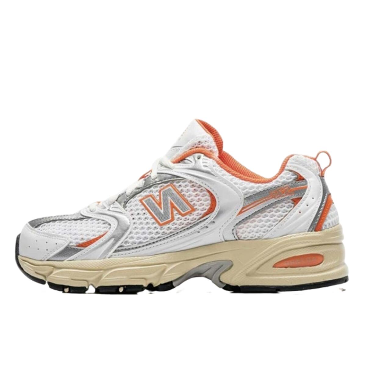 New Balance - Chaussures  530 Eb White Sun Glow - Baskets - Blanc|orange - 37 - Decathlon