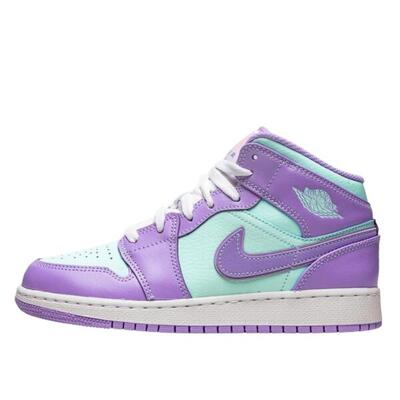 Schuhe 1 Mid Purple Aqua