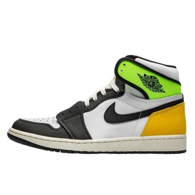 Schuhe 1 Retro High OG Volt University Gold