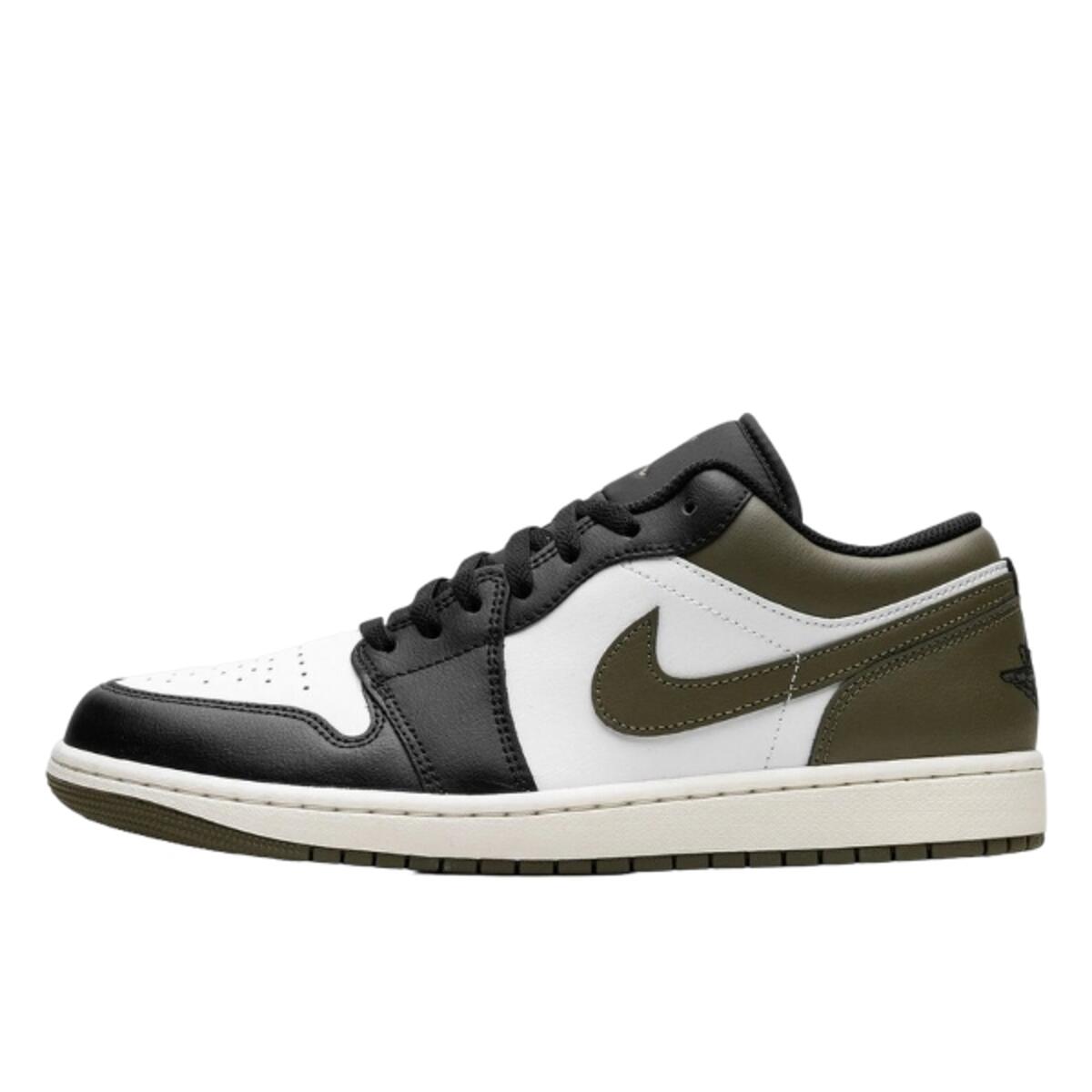 JORDAN Shoes  1 Low Black Toe Medium Olive