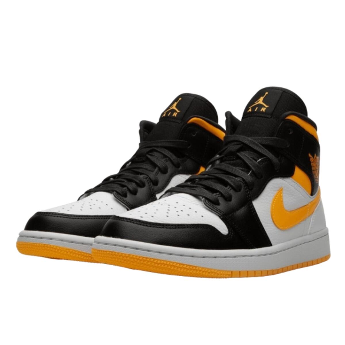 Buty do chodzenia dla dorosłych Air Jordan 1 Mid Laser Orange Black 2/4