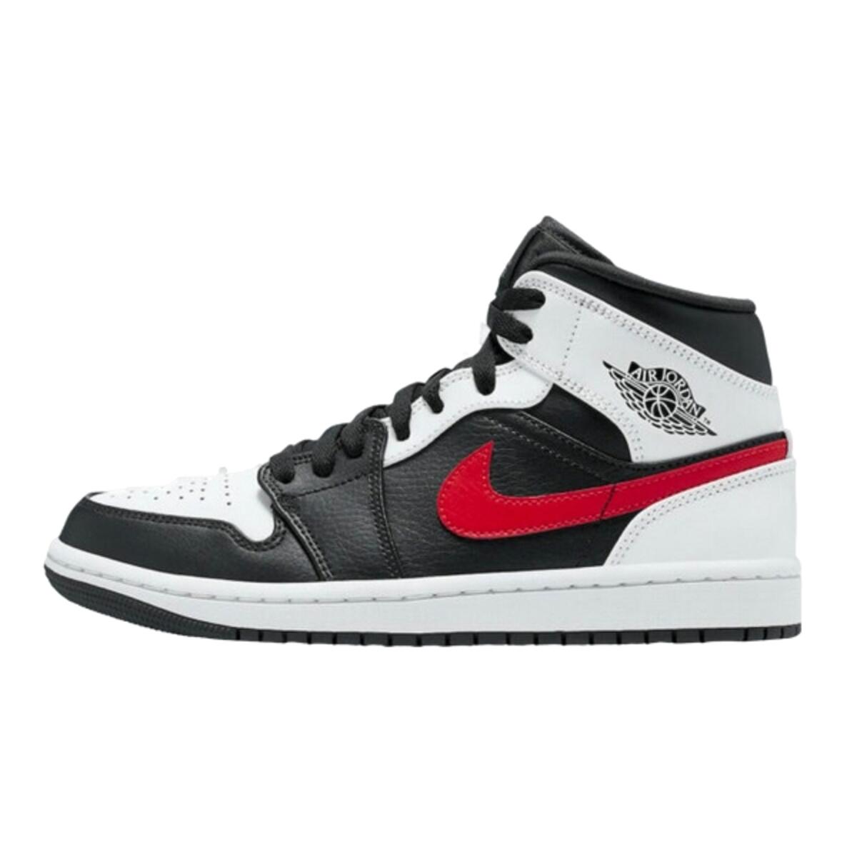 JORDAN Shoes  1 Mid Black Chile Red White