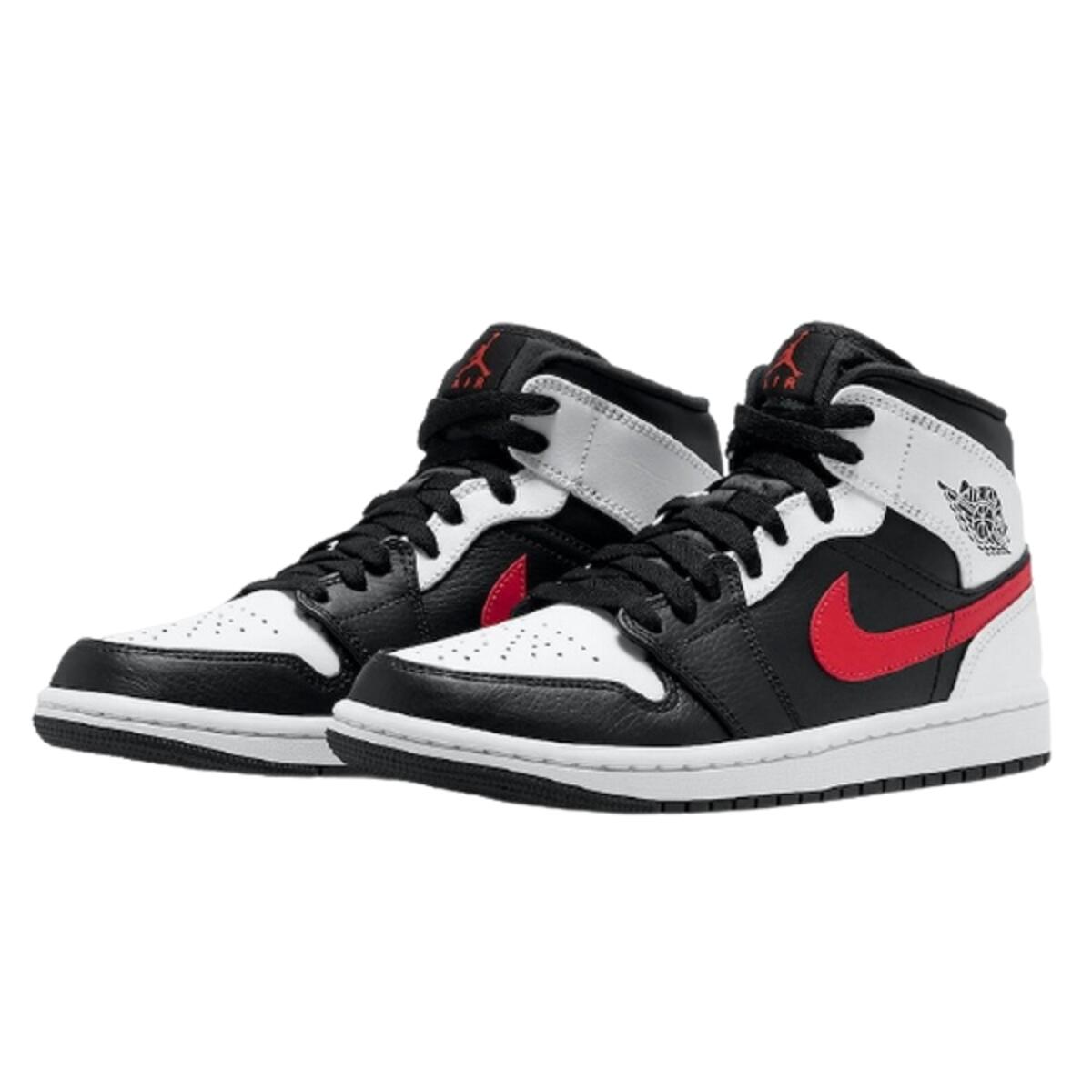 Chaussures  1 Mid Black Chile Red White 2/6