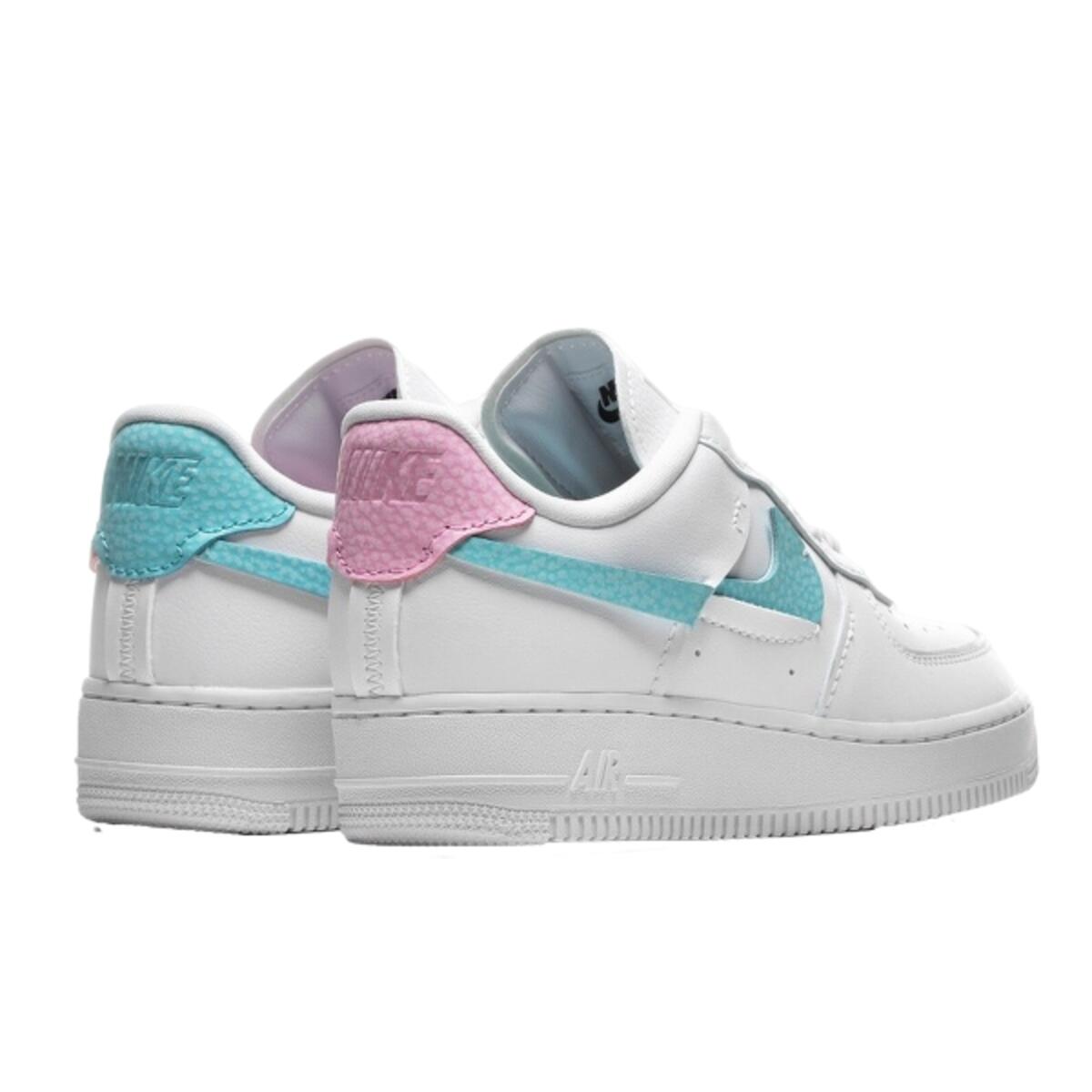 Tenis  Air Force 1 Low LXX Rose Blanc Aqua 3/3