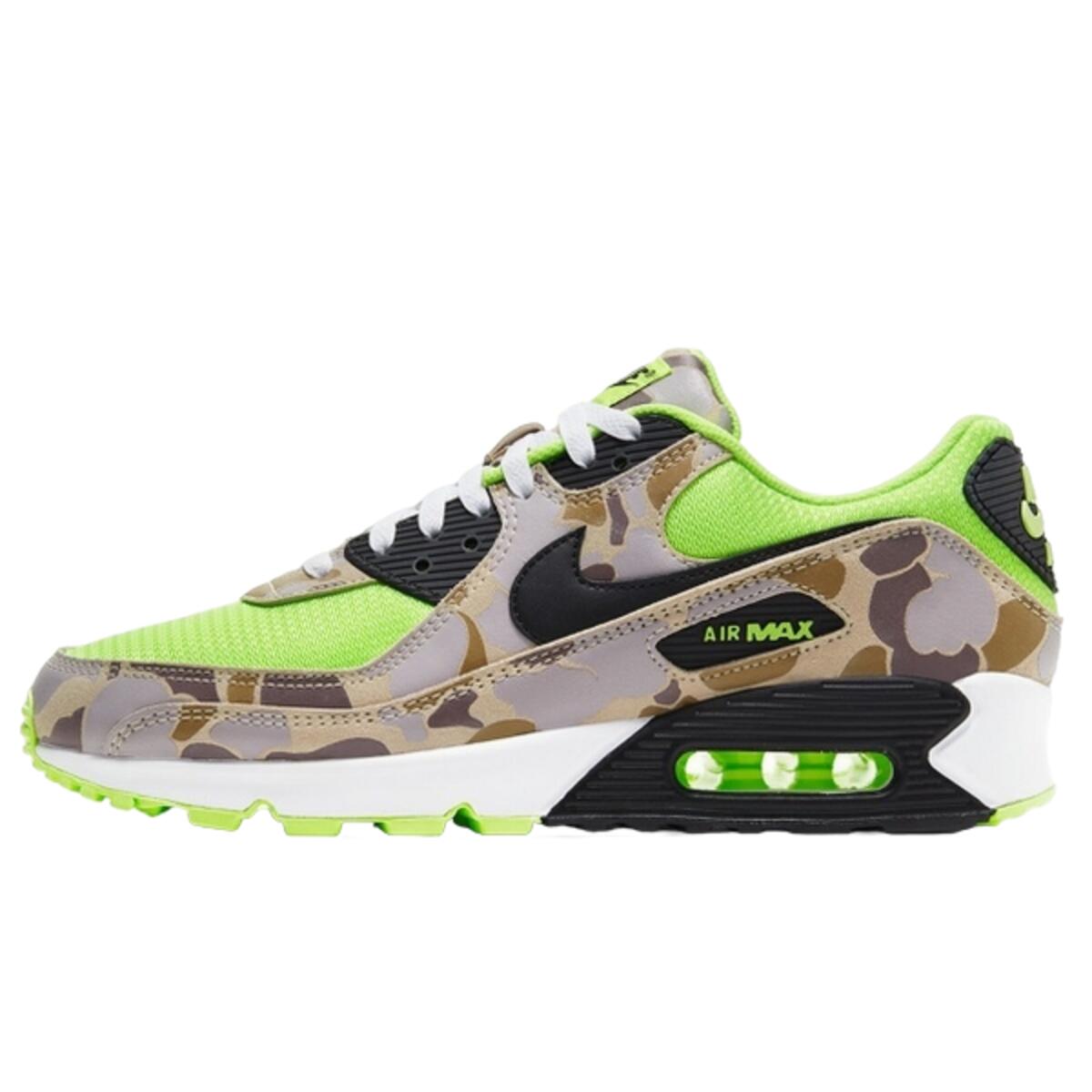 Nike - Chaussures  Air Max 90 Duck Camo Green Volt - Baskets - Vert - 43 - Decathlon