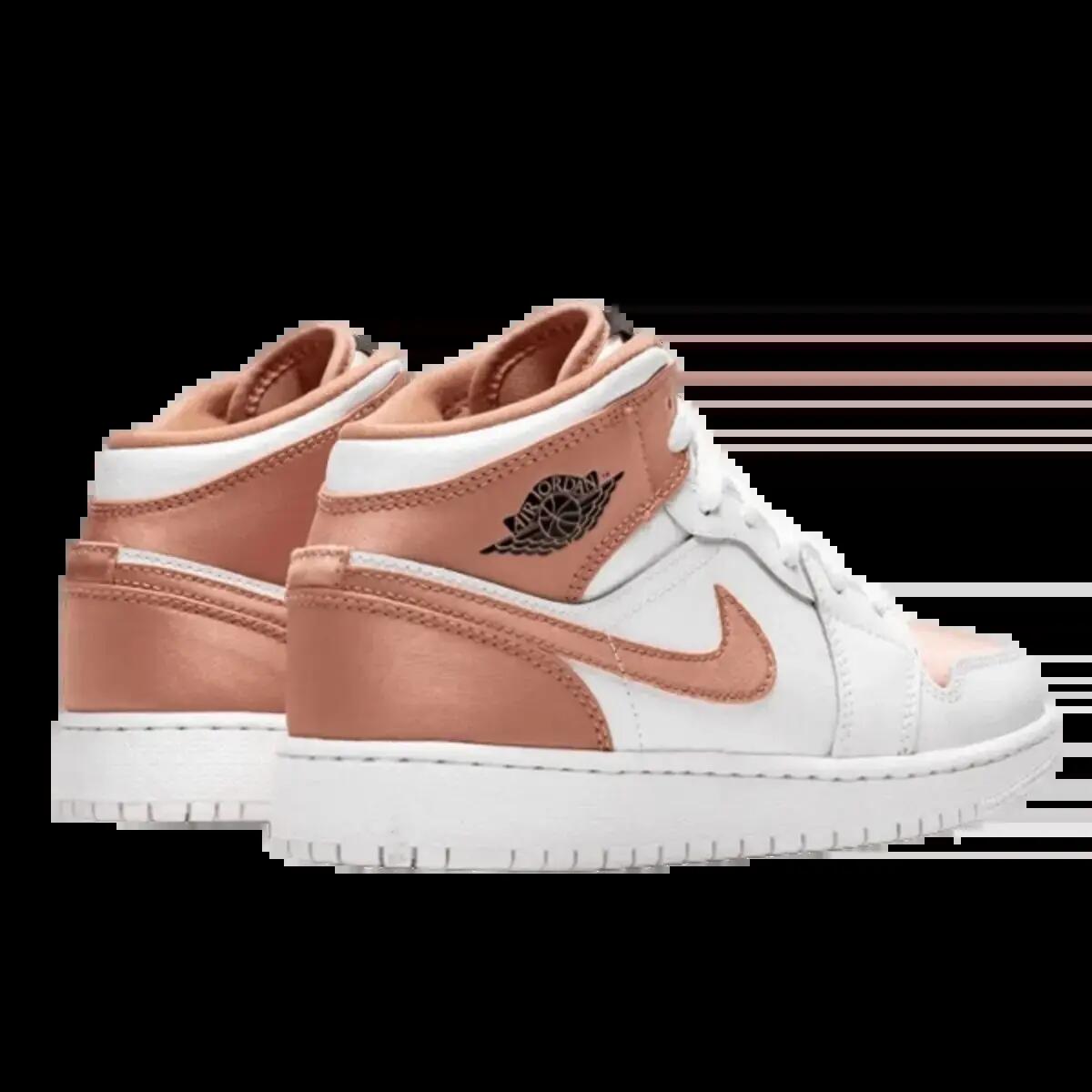 Schoenen  1 Mid White Rose Gold 3/4