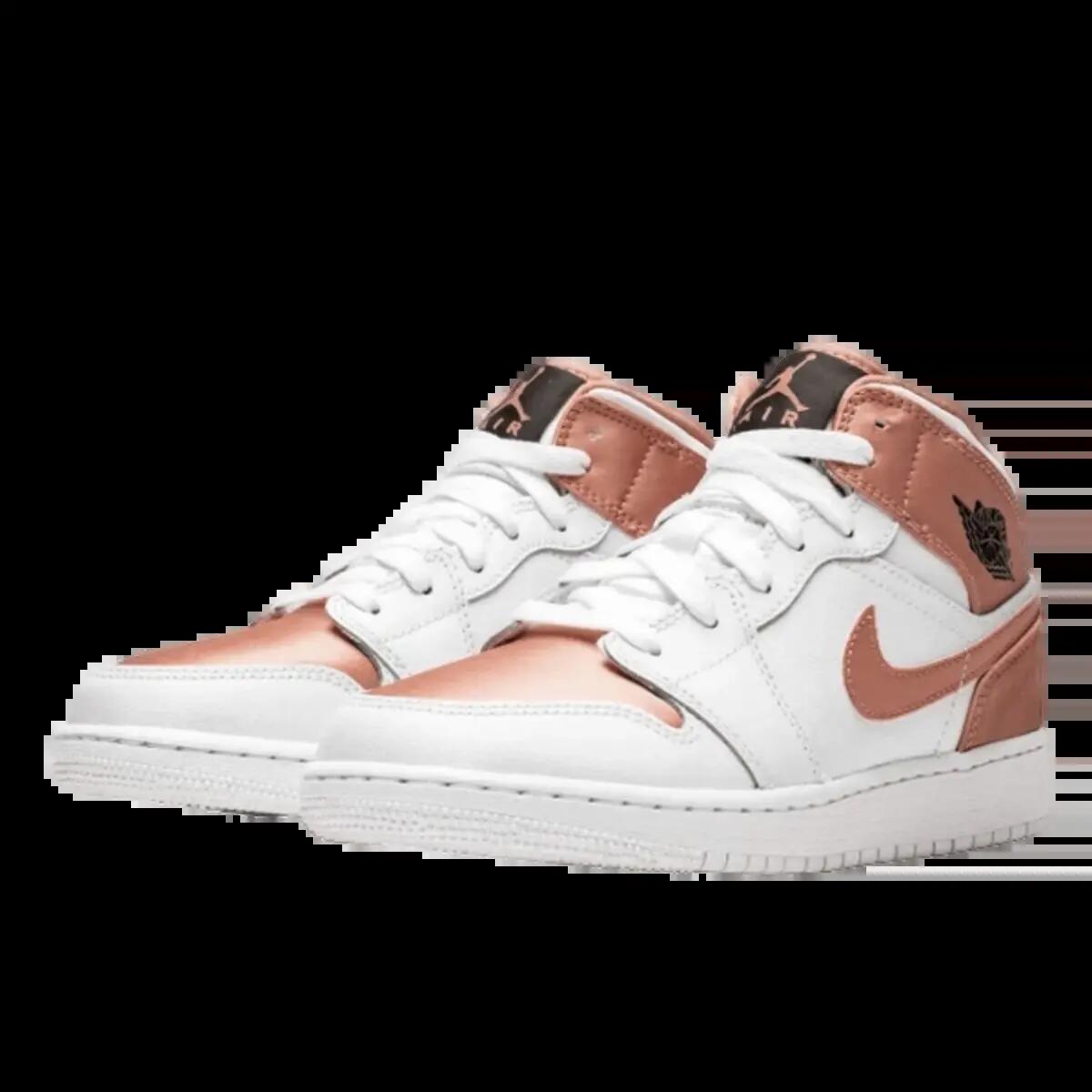 Schoenen  1 Mid White Rose Gold 2/4