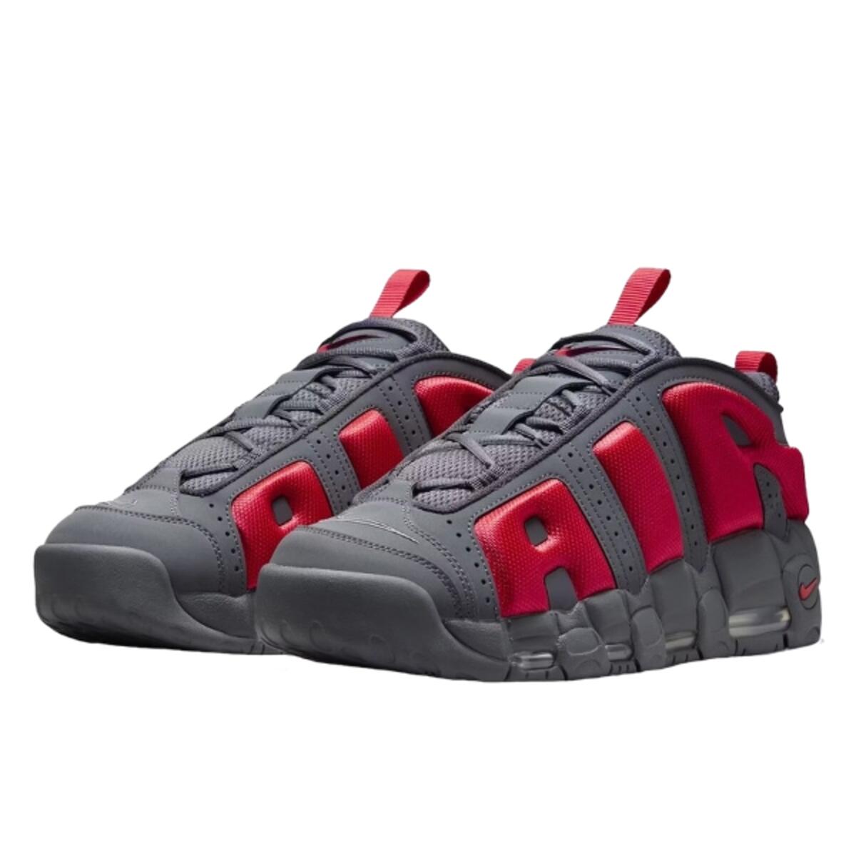 Chaussures  Air More Uptempo Low Dark Grey Light Crimson 2/3