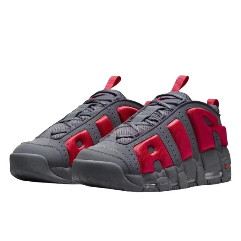 Air More Uptempo Low Dark Grey Light Crimson