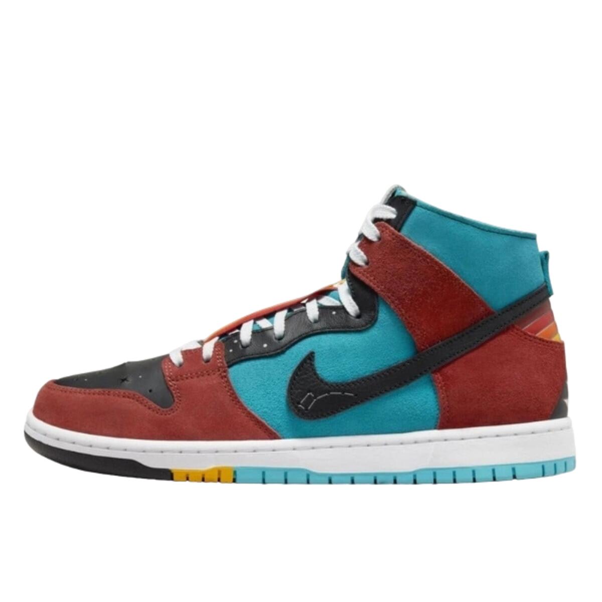 Nike - Chaussures  Sb Dunk High Di'orr Greenwood Navajo Arts - Baskets - Bleu - 43 - Decathlon