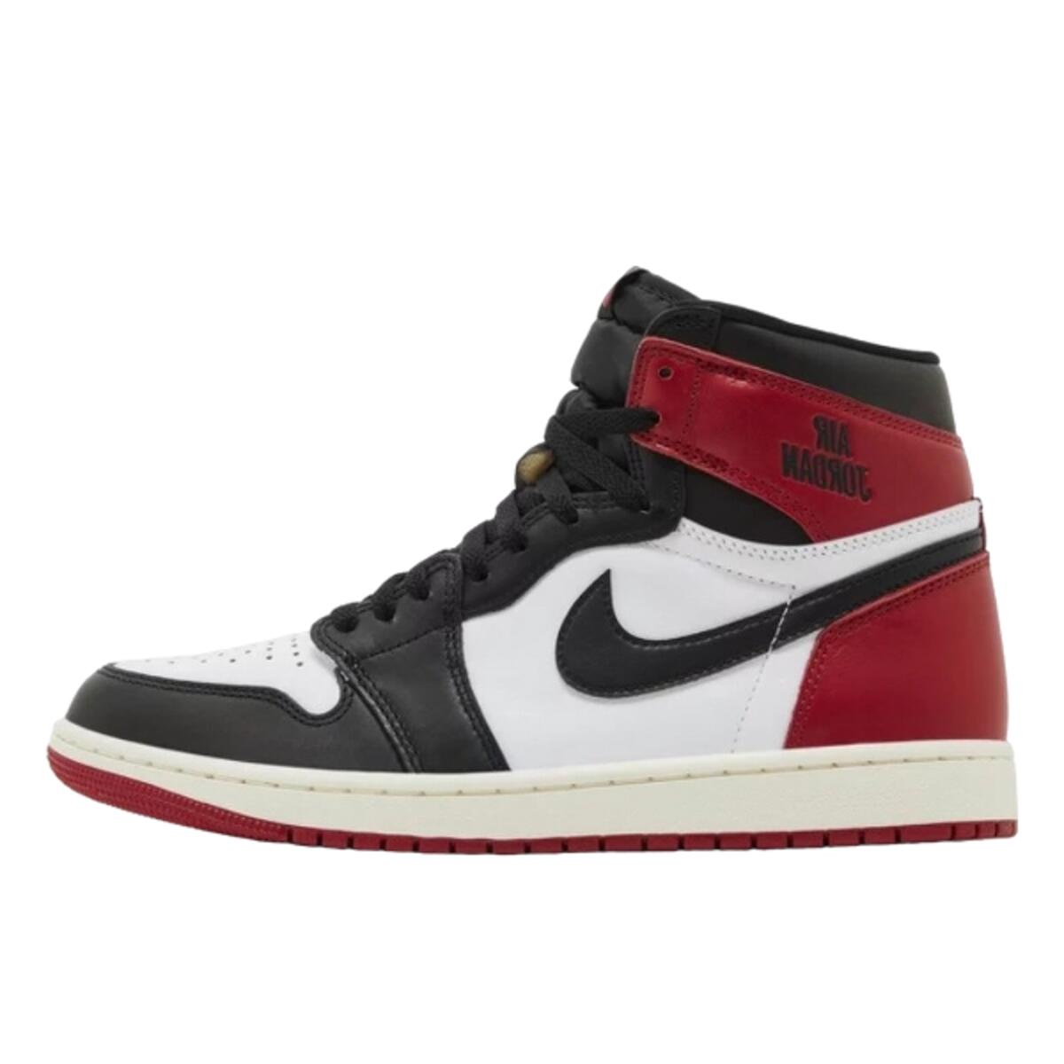 JORDAN Scarpe  1 Retro High OG Black Toe Reimagined