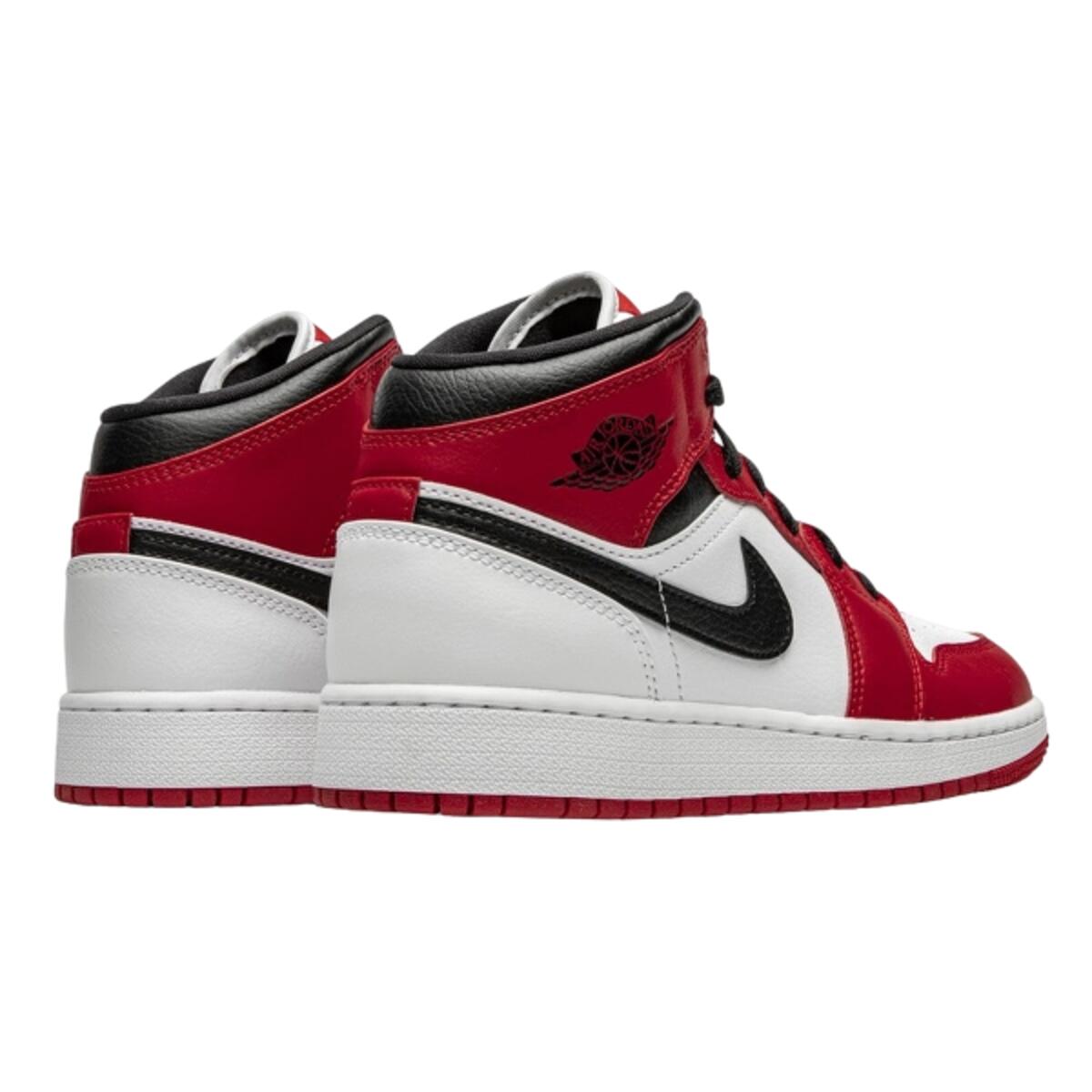 Chaussures  1 Mid Chicago White 3/4