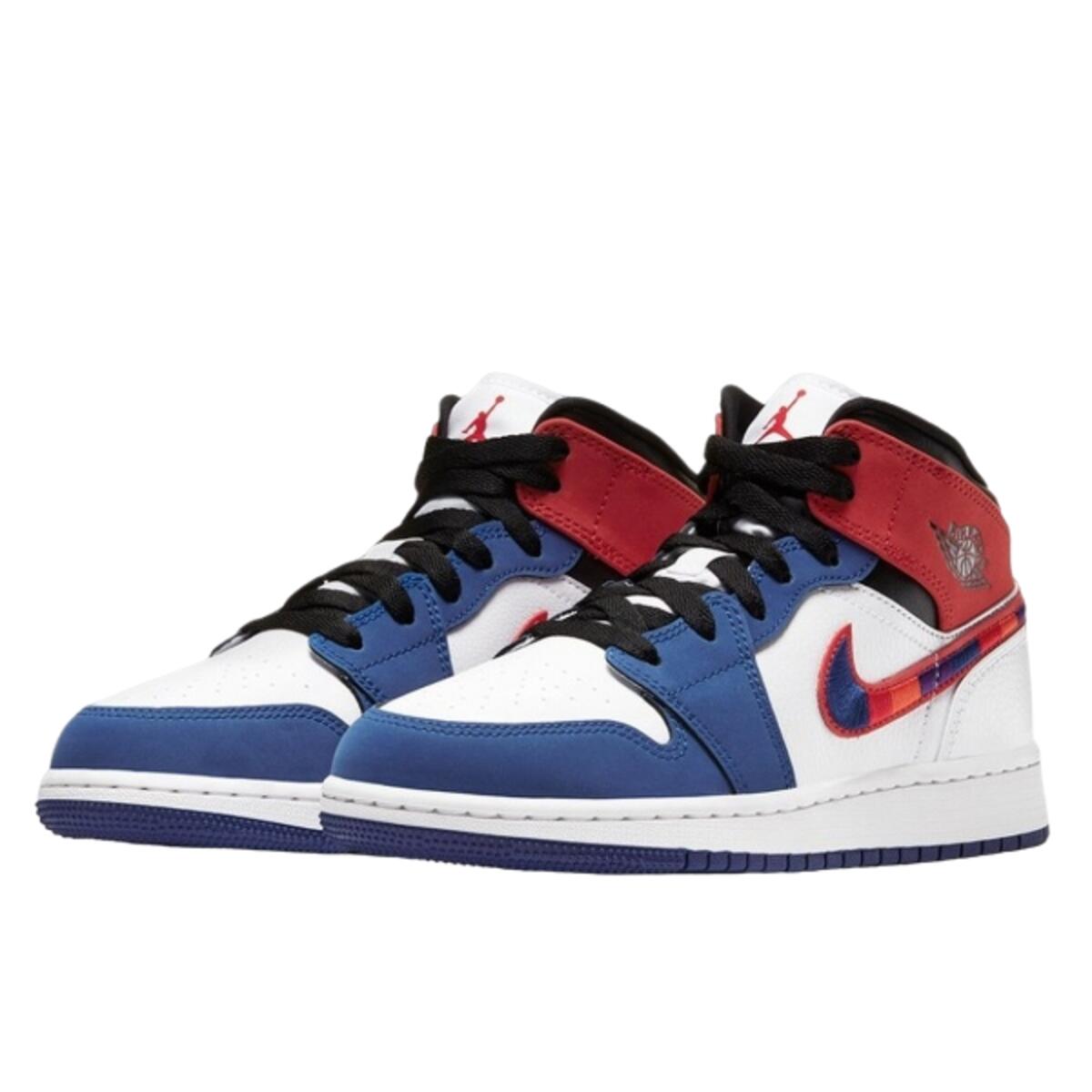 Chaussures  1 Mid Rush Blue University Red 2/3