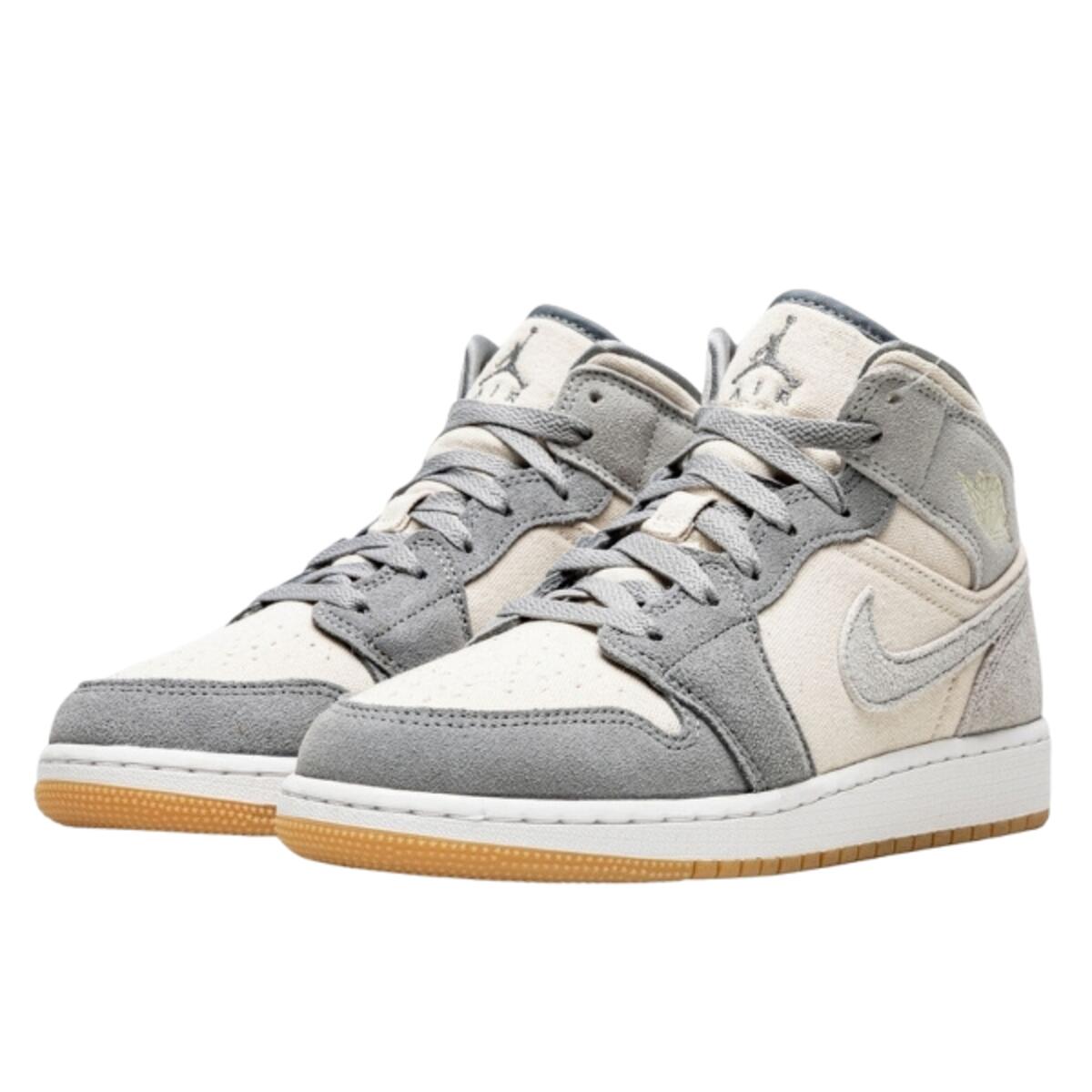 Schoenen Air  1 Mid Coconut Milk Particle Grey 2/4
