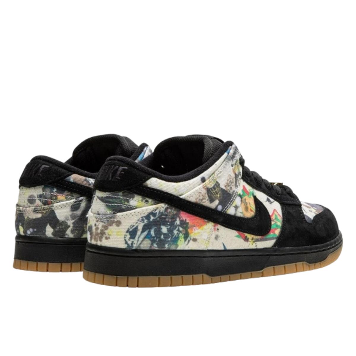 Chaussures  SB Dunk Low Supreme Rammellzee 3/4