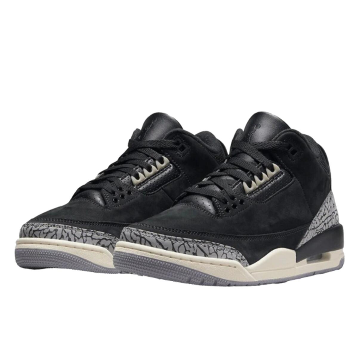 Chaussures  Air Jordan 3 Retro Off Noir 2/3