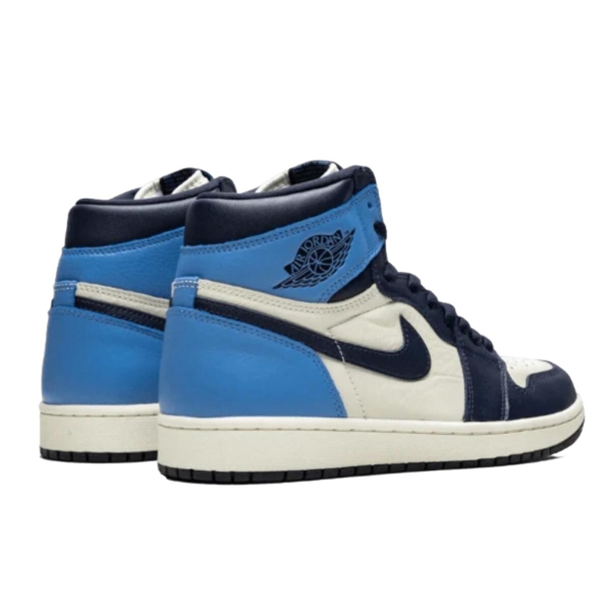 Chaussures  1 Retro High Obsidian Sail UNC 3/4