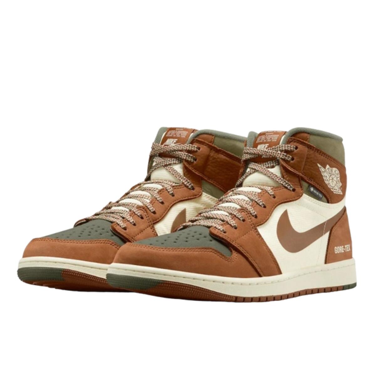 Chaussures  1 Retro High Element Gore-Tex Tan Olive 2/3