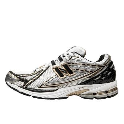 Schoenen 1906r white metallic gold