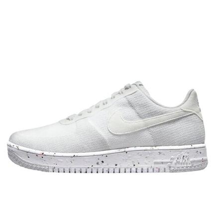 Chaussures Air Force 1 Low Crater Flyknit White