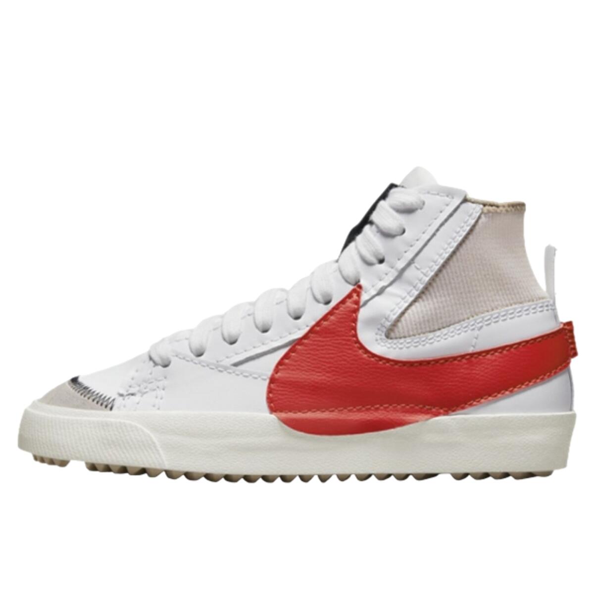 Nike - Chaussures  Blazer Mid 77 Jumbo White Habanero Red - Baskets - Blanc|rouge - 45 - Decathlon