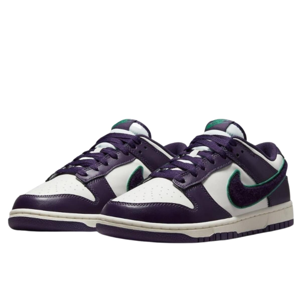 Schoenen  Dunk Low Chenille Swoosh White Purple 2/3
