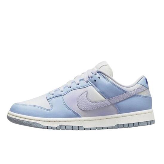 Scarpe Dunk Low White Blue Airbrush