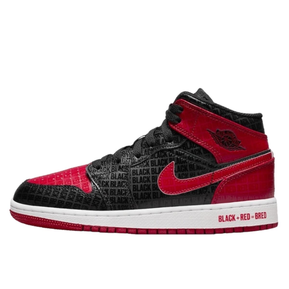 JORDAN Shoes  1 Mid Bred Text