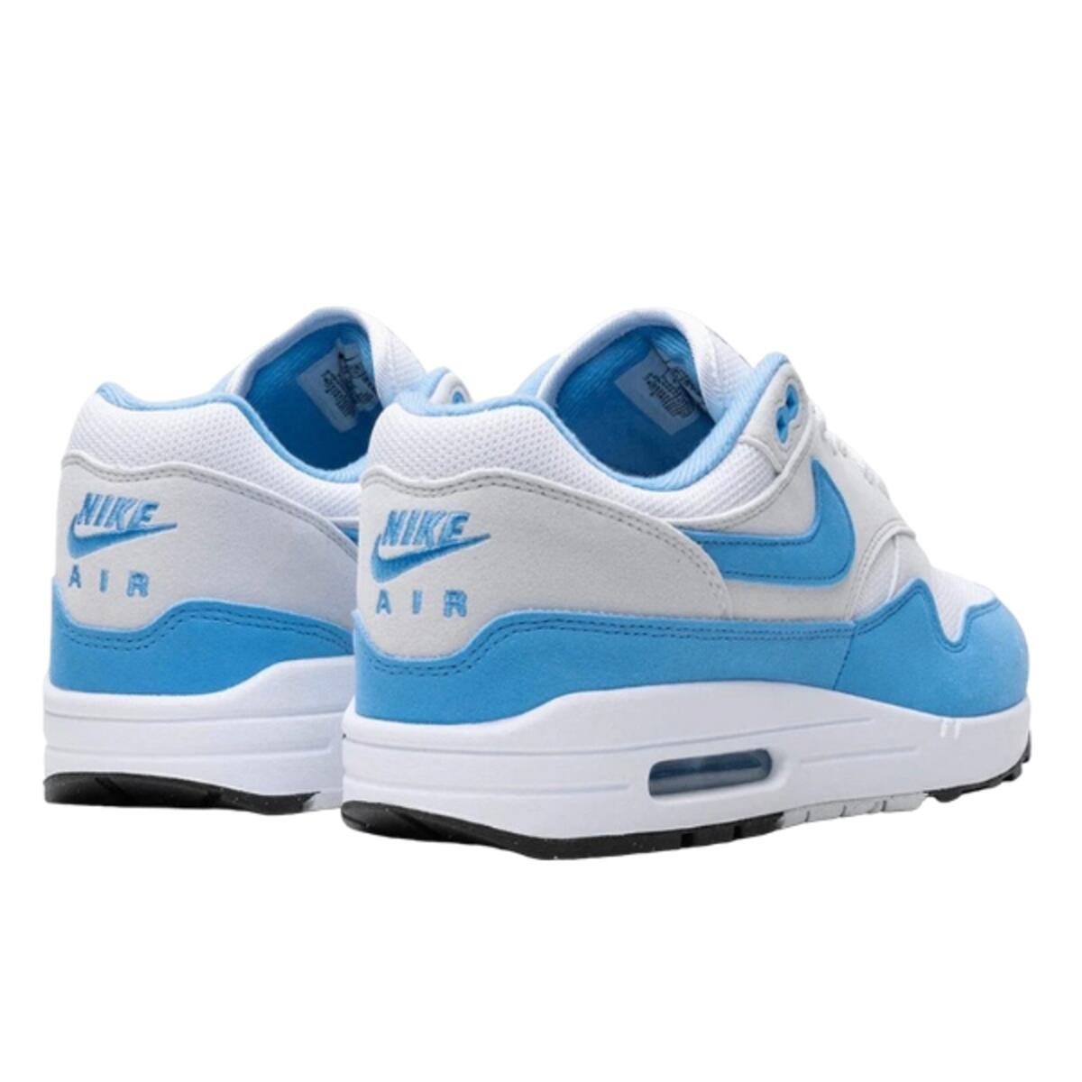 nike air max 1 white and blue