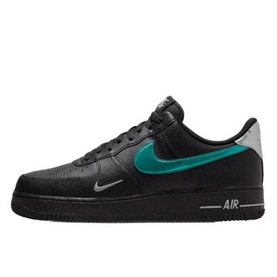 Zapatillas Air Force 1 Low Black Blue Lightning