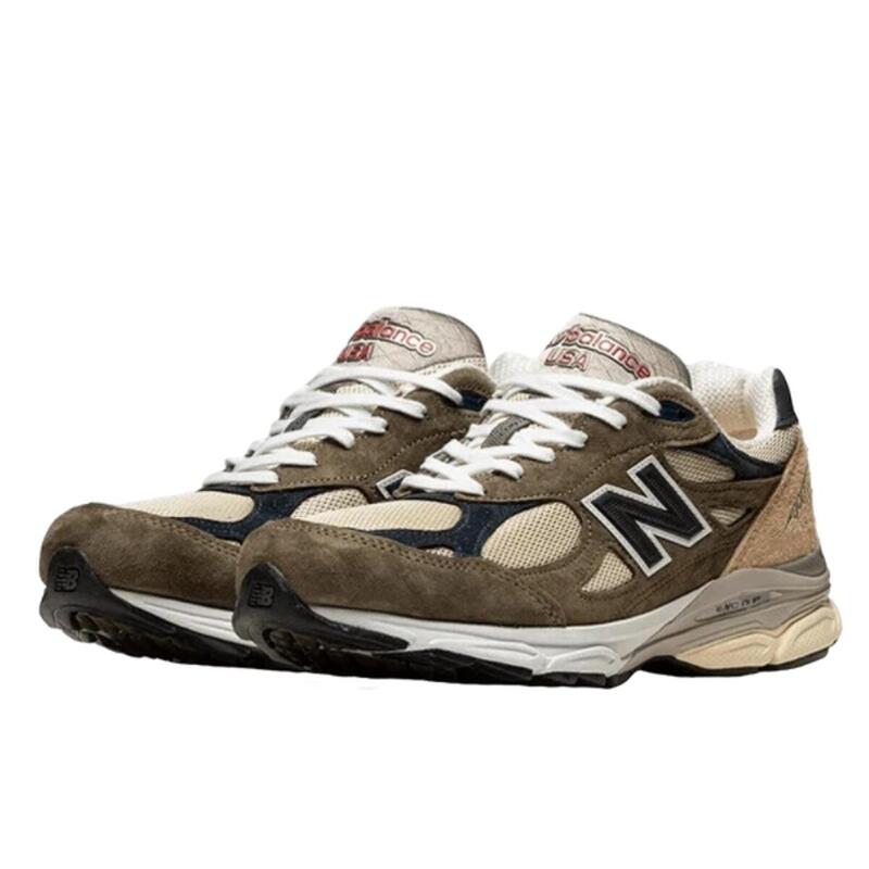 Chaussures  990 v3 Made In USA Green Cream