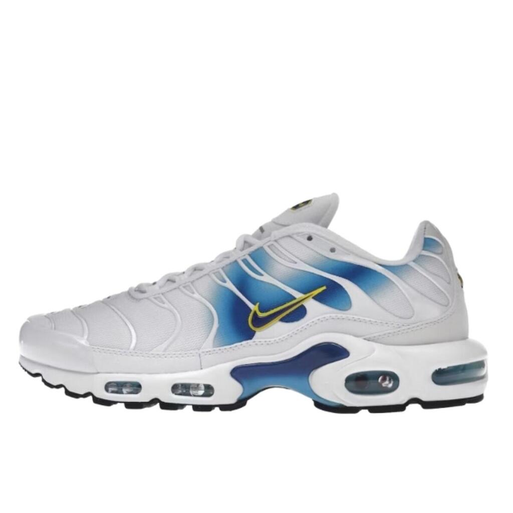 Shoes  Air Max Plus Spray Paint Swoosh White Blue