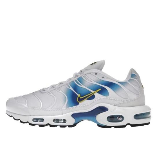 Scarpe Air Max Plus Spray Paint Swoosh White Blue