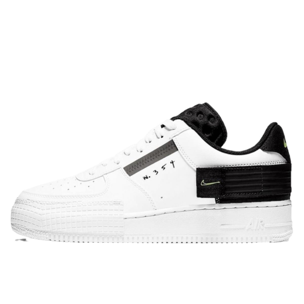 NIKE Scarpe  Air Force 1 Drop Type White Black Volt