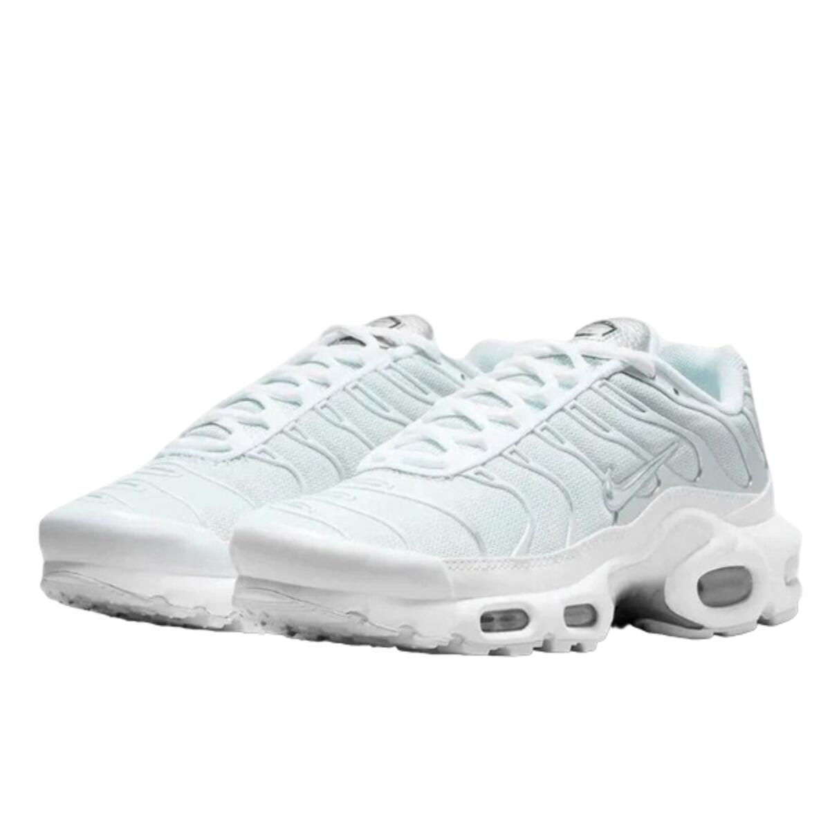 Chaussures  Air Max Plus White Metallic Silver 2/3