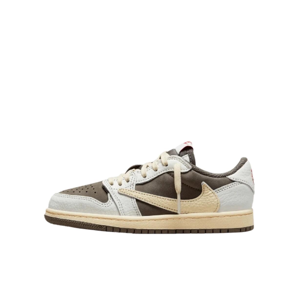 Jordan - Chaussures  1 Retro Low Og Sp Travis Scott Reverse Mocha Enfant Et Bébé - Baskets - Beige - Decathlon