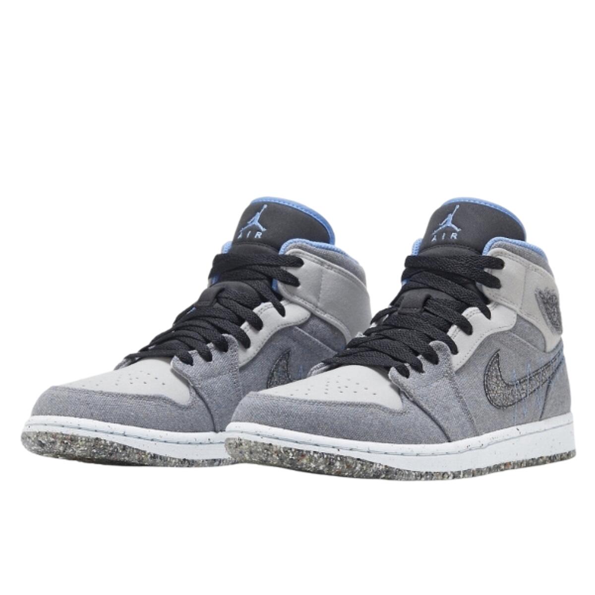 Chaussures  1 Mid Crater Grey University Blue 2/3