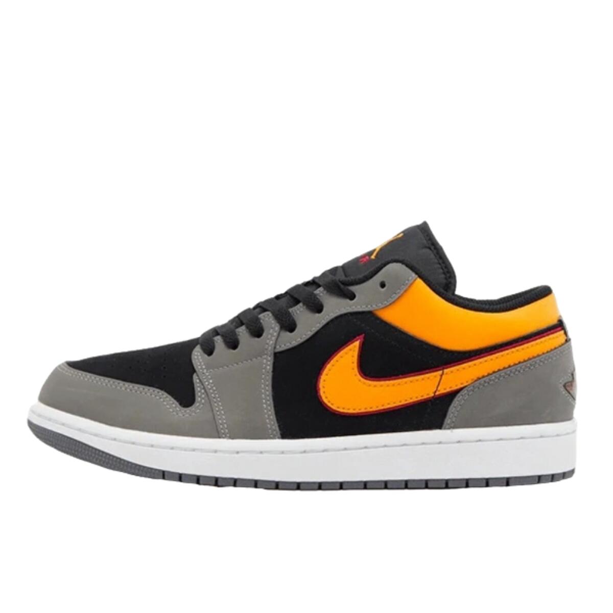 JORDAN Shoes  1 Low Black Vivid Orange