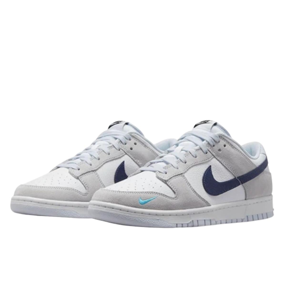 Chaussures  Dunk Low White Grey  Aqua Mini Swoosh 2/3