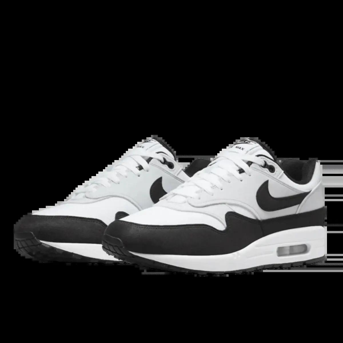 Schoenen  Air Max 1 White Black 2/5