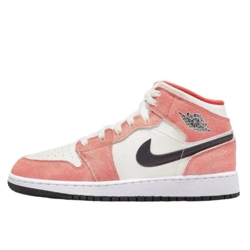 1 Mid Orange Suede