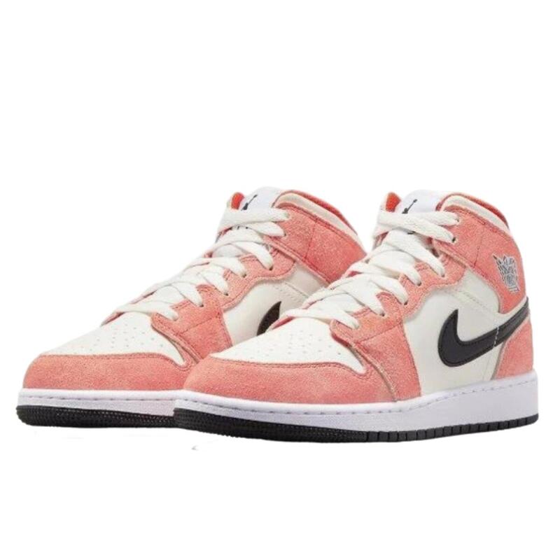 1 Mid Orange Suede