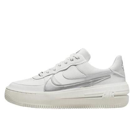 Buty do chodzenia unisex Air Force 1 Low Platform Summit White Metallic Silver
