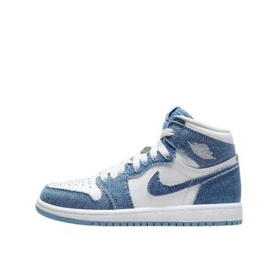 Scarpe 1 Retro High OG Denim Enfant Et Bébé