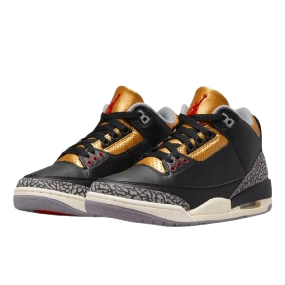 Chaussures  3 Retro Black Cement Gold 2/3