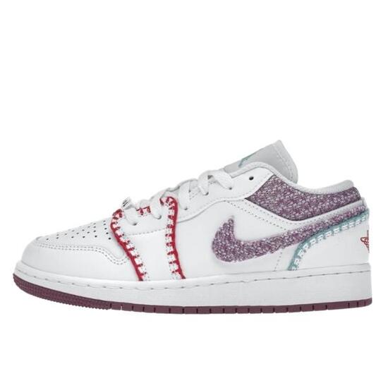 Scarpe 1 Low White Light Bordeaux