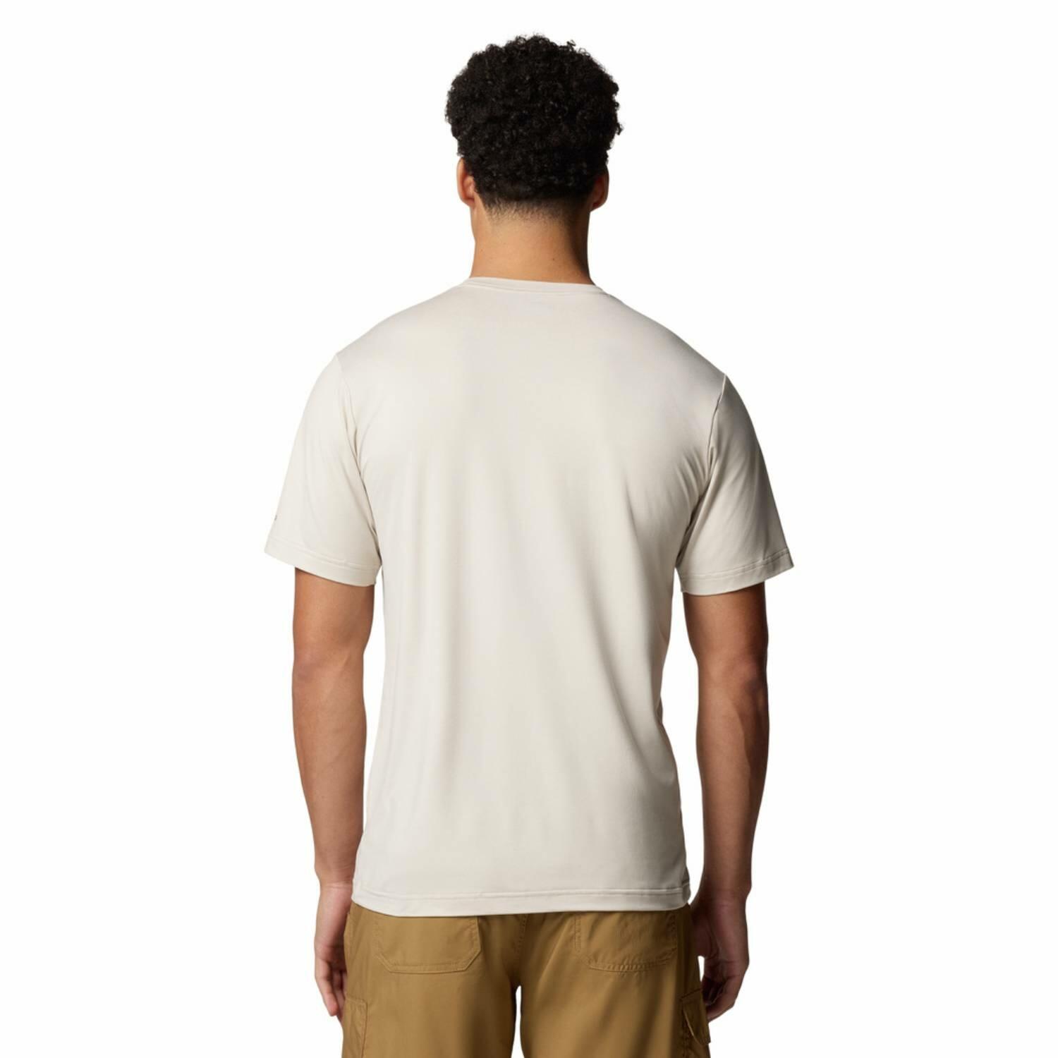 Tee Shirt Respirant Columbia "Kwick Hike™ Graphic SS Tee" S Beige 2/4